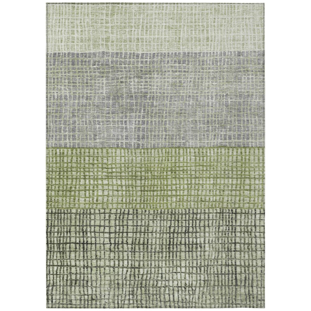 Machine Washable Indoor/Outdoor Chantille Aloe 5' x 7'6" Rug. Picture 1