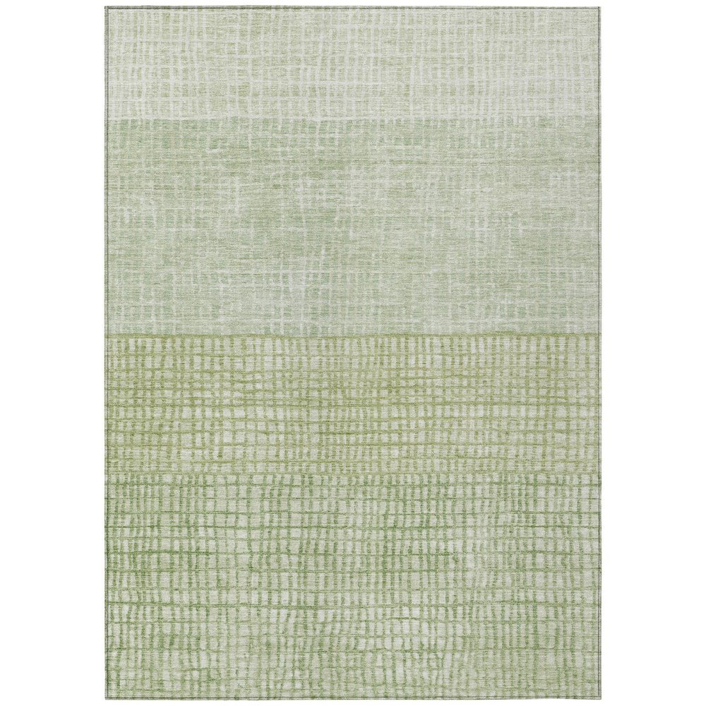 Machine Washable Indoor/Outdoor Chantille Sage 5' x 7'6" Rug. Picture 1