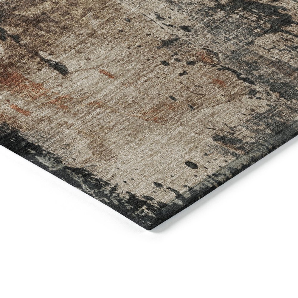 Machine Washable Indoor/Outdoor Chantille Taupe 2'6" x 3'10" Rug. Picture 3