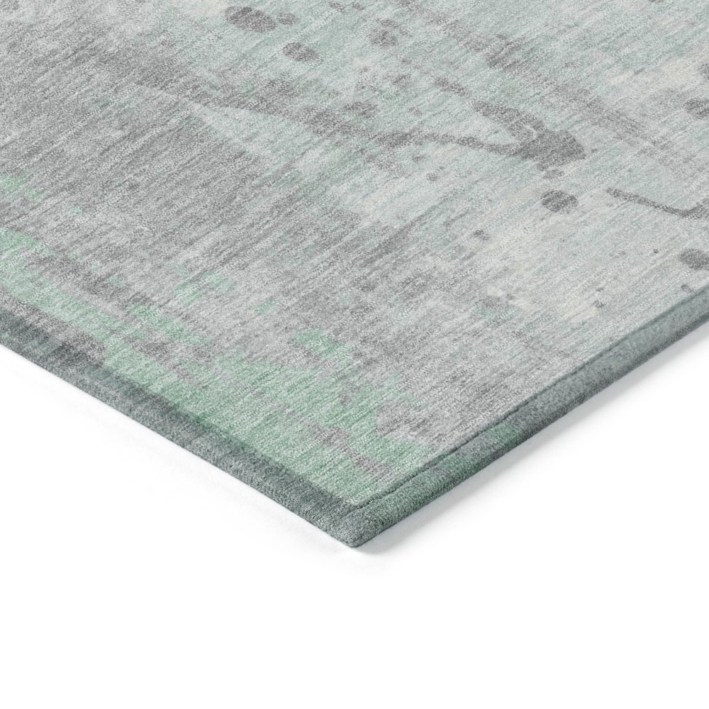 Machine Washable Indoor/Outdoor Chantille Mint 2'6" x 3'10" Rug. Picture 3