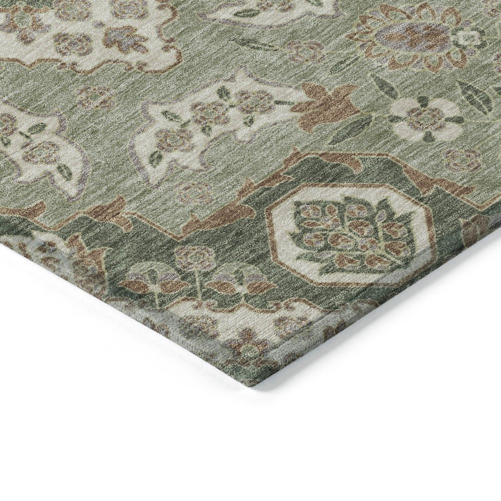 Machine Washable Indoor/Outdoor Chantille Sage 2'6" x 3'10" Rug. Picture 3