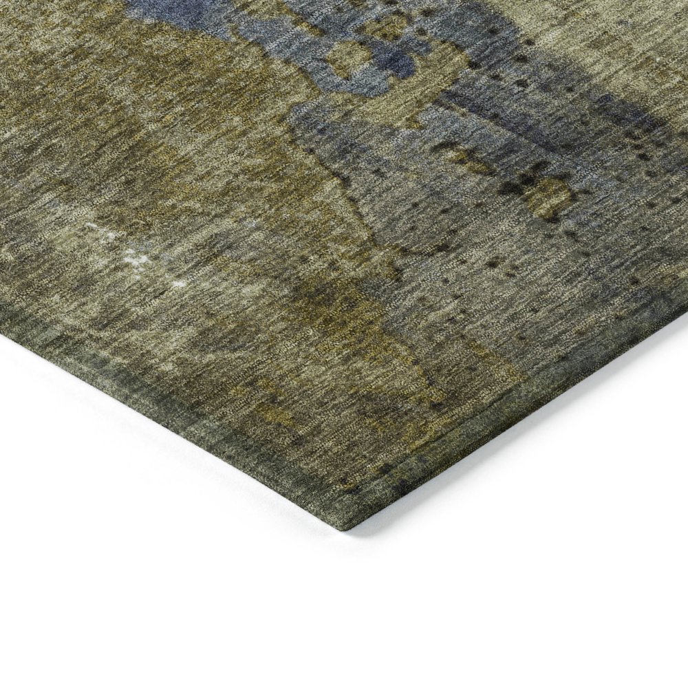 Machine Washable Indoor/Outdoor Chantille Khaki 2'6" x 3'10" Rug. Picture 3