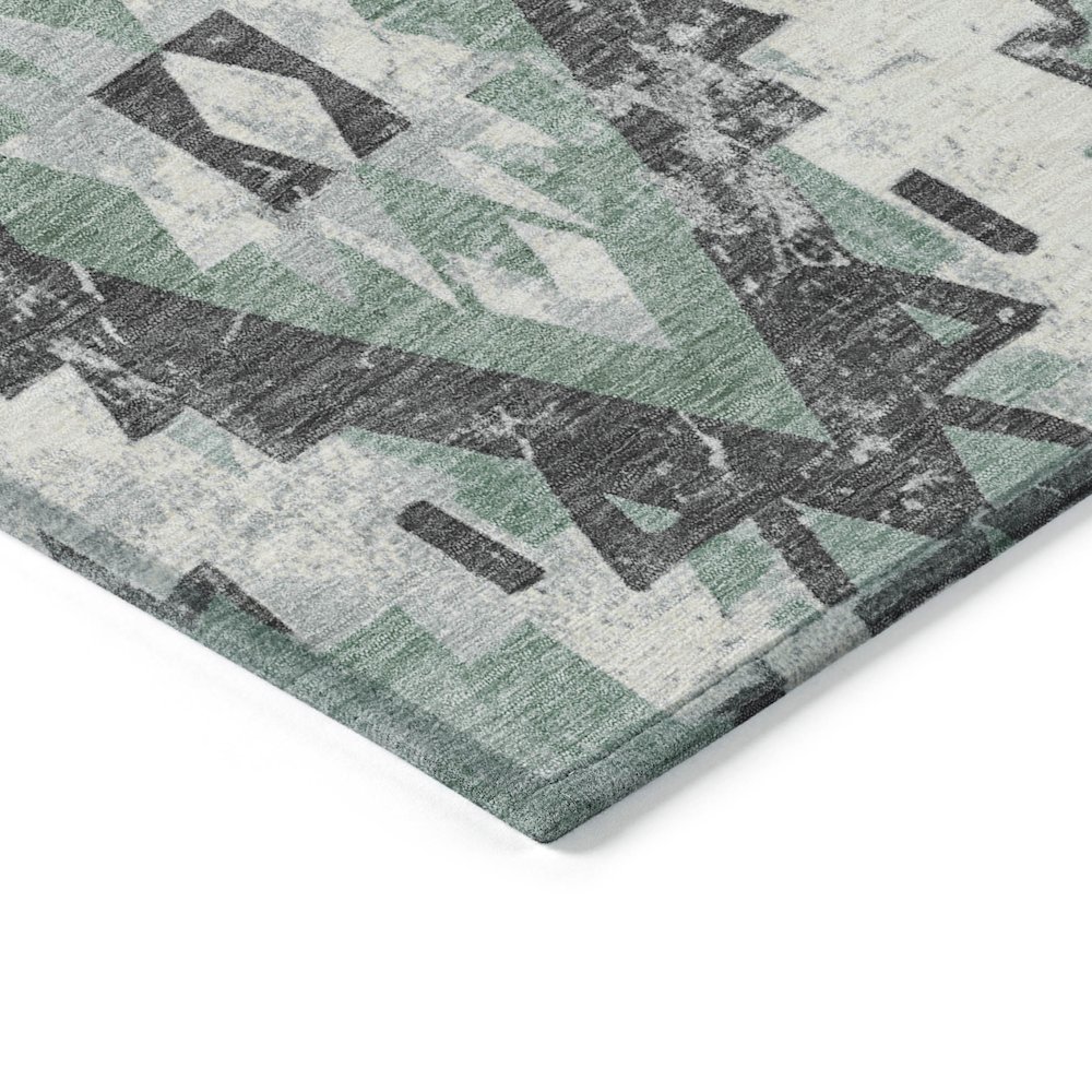 Machine Washable Indoor/Outdoor Chantille Seafoam 2'6" x 3'10" Rug. Picture 3
