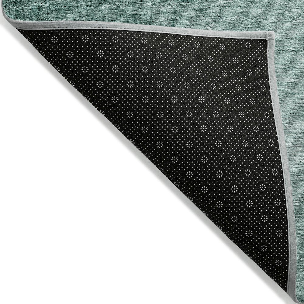 Machine Washable Indoor/Outdoor Chantille Teal 2'6" x 3'10" Rug. Picture 2
