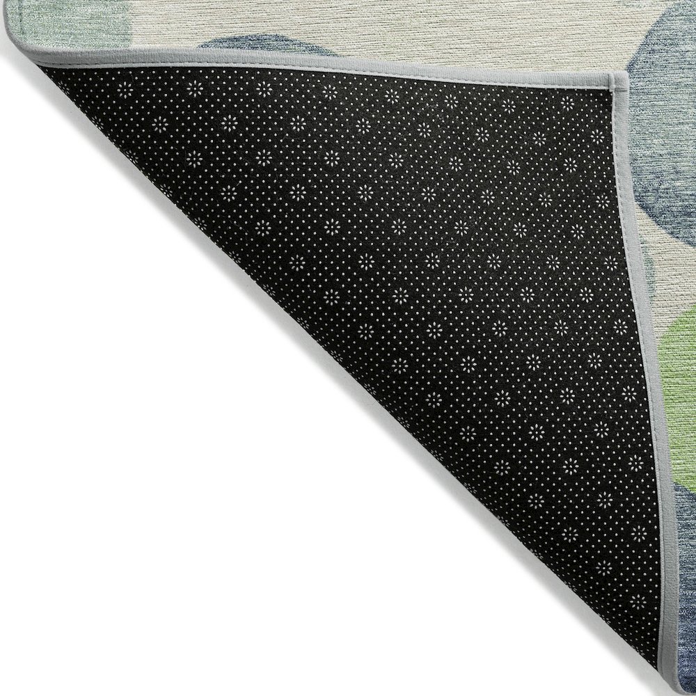 Machine Washable Indoor/Outdoor Chantille Navy 2'6" x 3'10" Rug. Picture 2