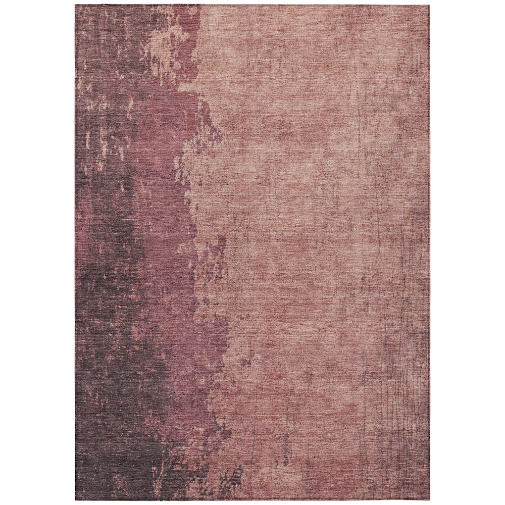Machine Washable Indoor/Outdoor Chantille Coral 5' x 7'6" Rug. Picture 1