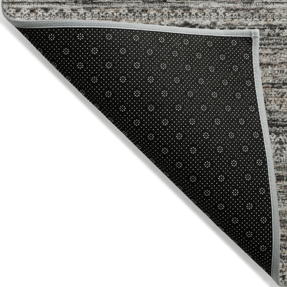 Machine Washable Indoor/Outdoor Chantille Taupe 2'6" x 3'10" Rug. Picture 2
