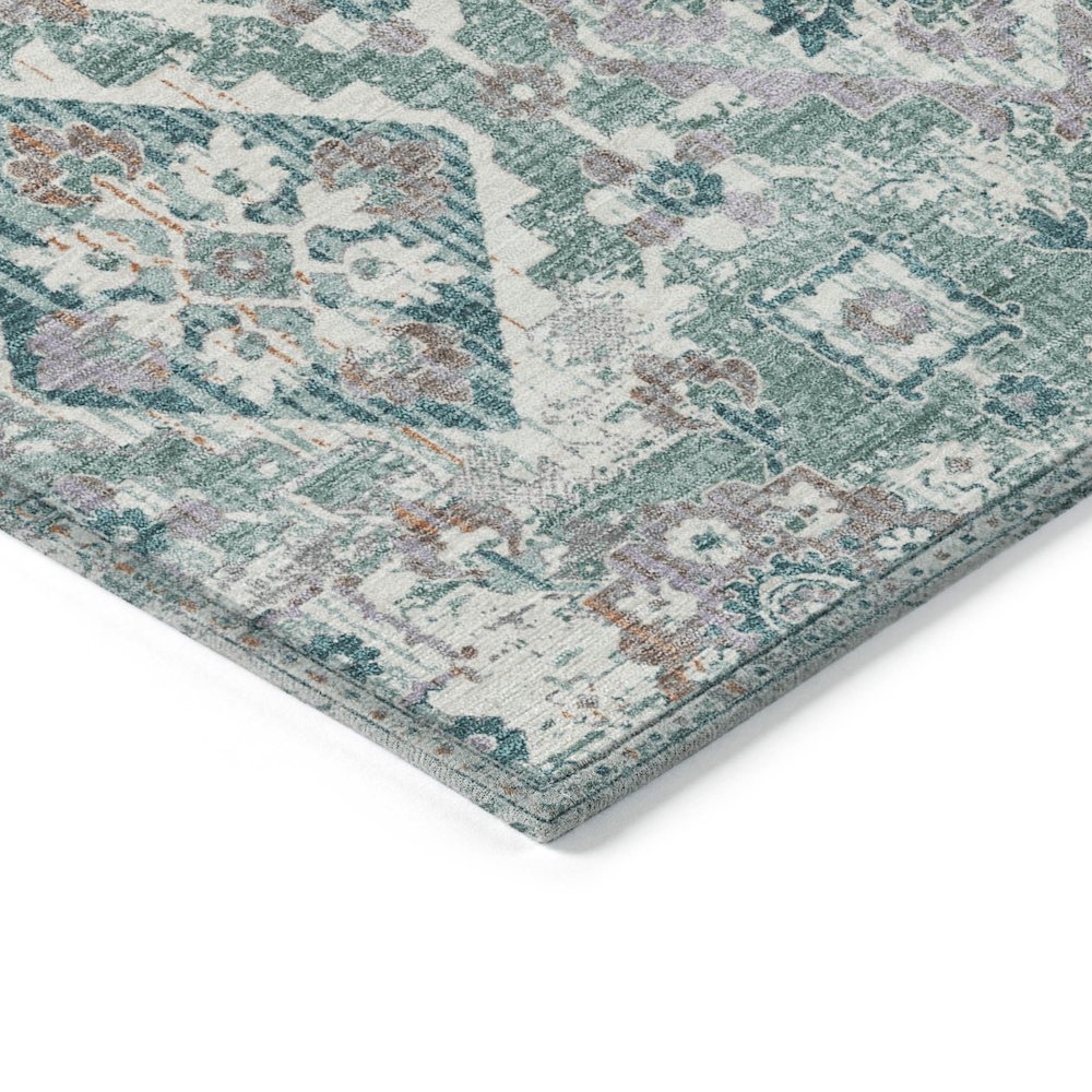 Machine Washable Indoor/Outdoor Chantille Seafoam 2'6" x 3'10" Rug. Picture 3
