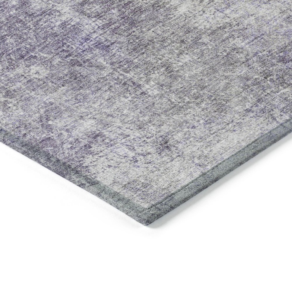 Machine Washable Indoor/Outdoor Chantille Purple 2'6" x 3'10" Rug. Picture 3