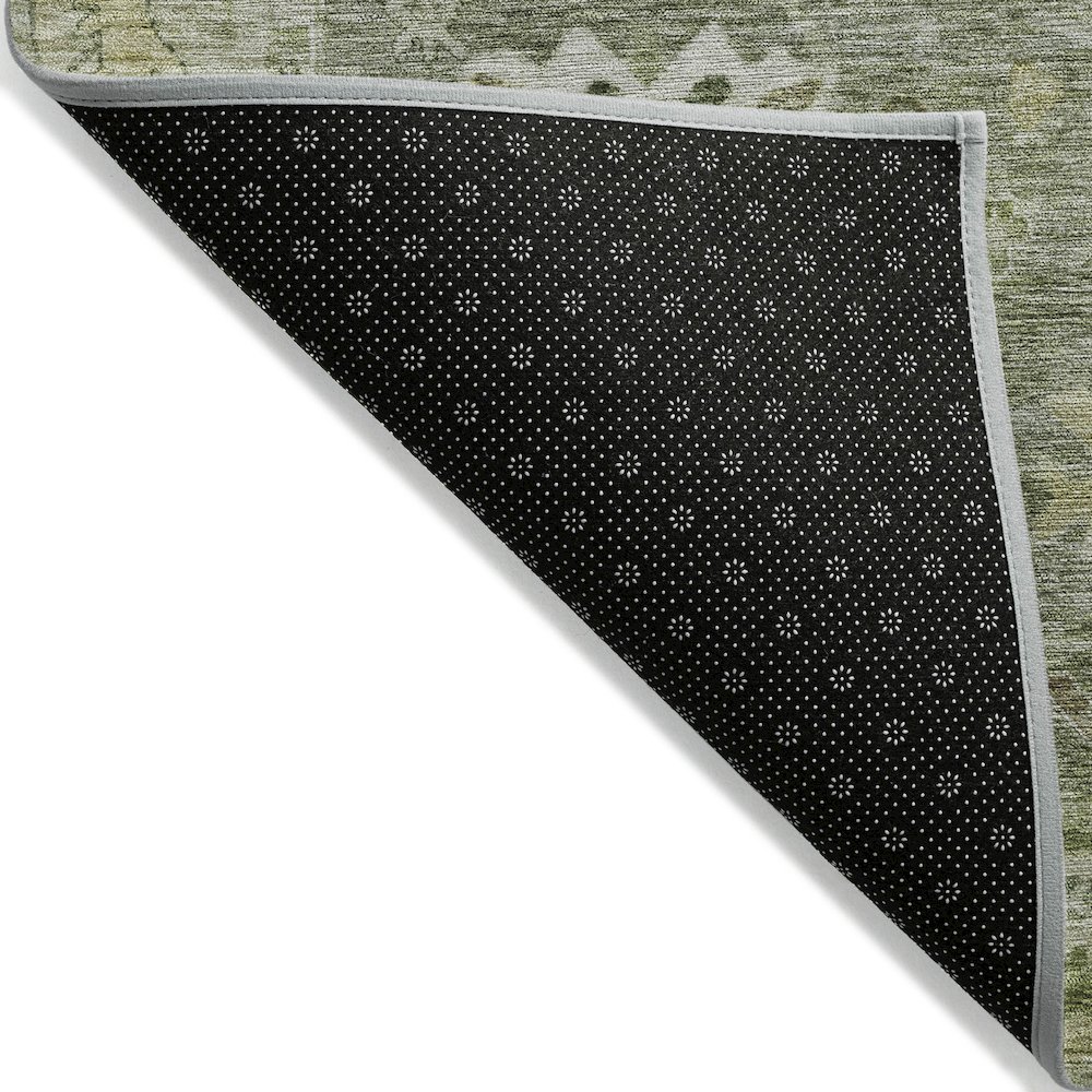 Machine Washable Indoor/Outdoor Chantille ACN2025 Sage 2'6" x 3'10" Rug. Picture 2