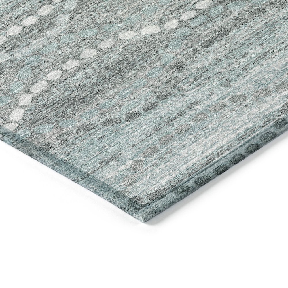 Machine Washable Indoor/Outdoor Chantille ACN2030 Teal 2'6" x 3'10" Rug. Picture 3