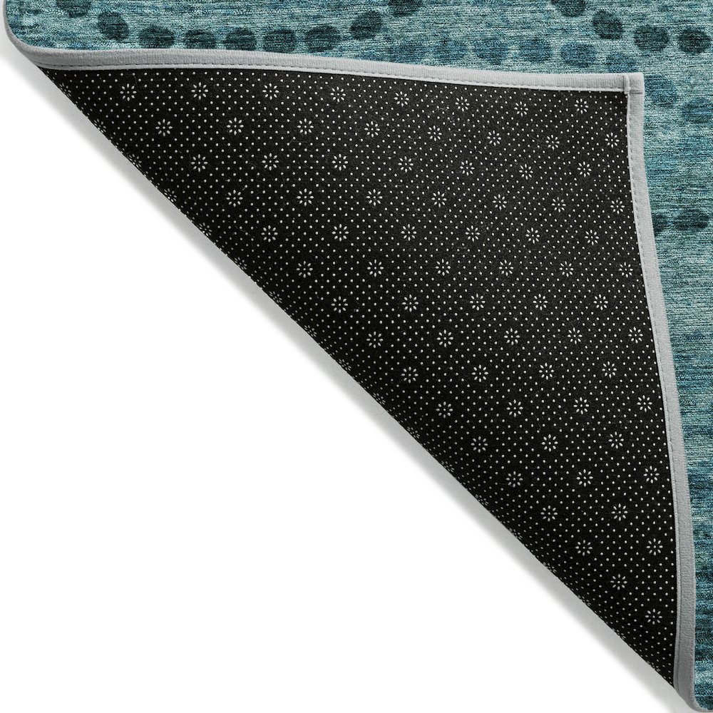 Machine Washable Indoor/Outdoor Chantille ACN2031 Turquoise 2'6" x 3'10" Rug. Picture 2