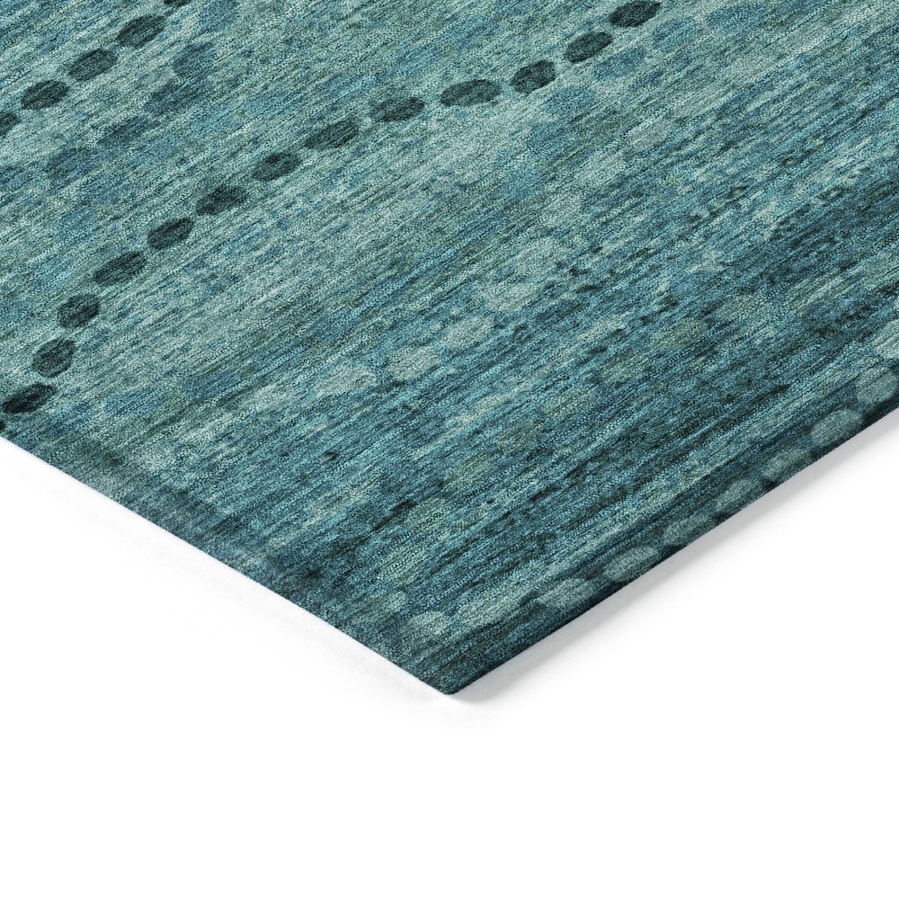 Machine Washable Indoor/Outdoor Chantille ACN2031 Turquoise 2'6" x 3'10" Rug. Picture 3