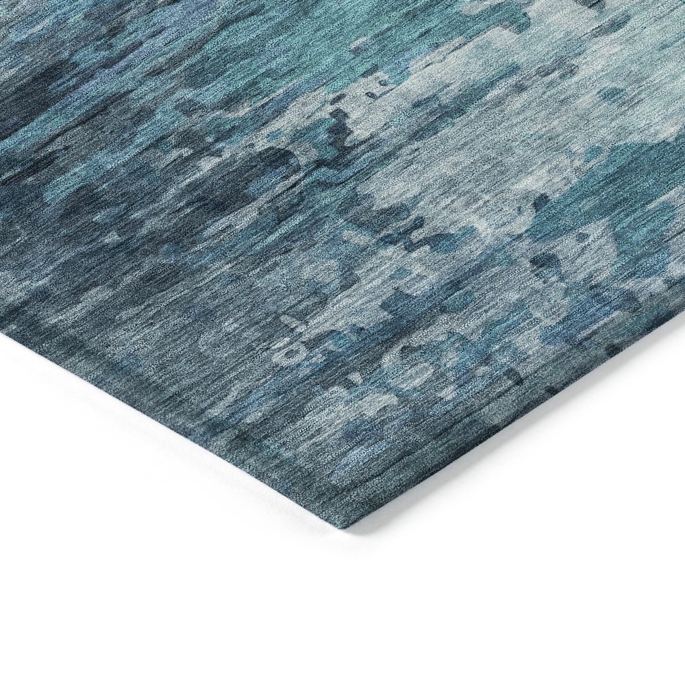Machine Washable Indoor/Outdoor Chantille ACN2034 Blue 2'6" x 3'10" Rug. Picture 3