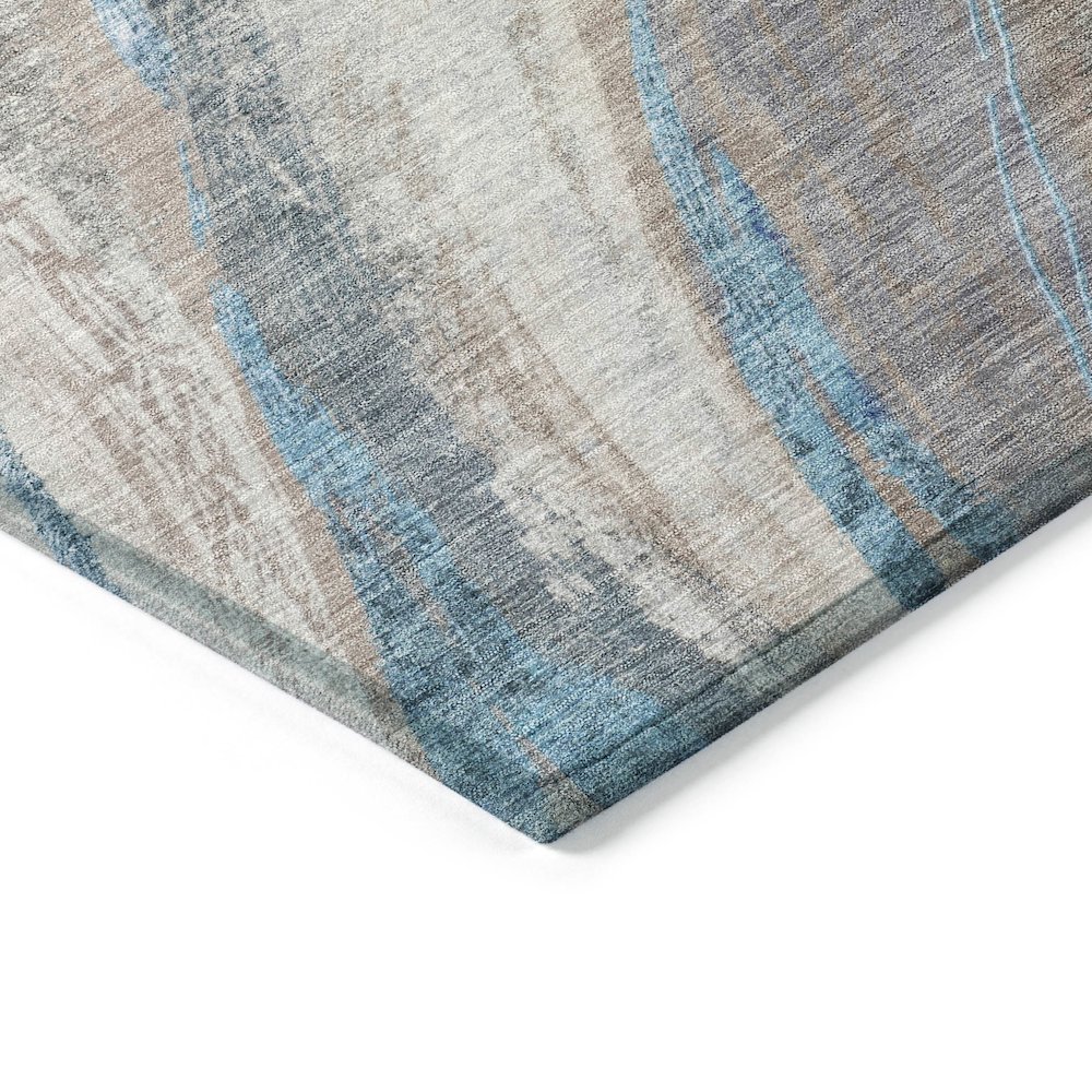 Machine Washable Indoor/Outdoor Chantille ACN2036 Brown 2'6" x 3'10" Rug. Picture 3