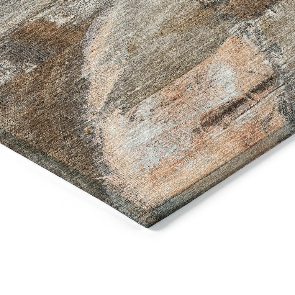 Machine Washable Indoor/Outdoor Chantille ACN2039 Brown 2'6" x 3'10" Rug. Picture 3
