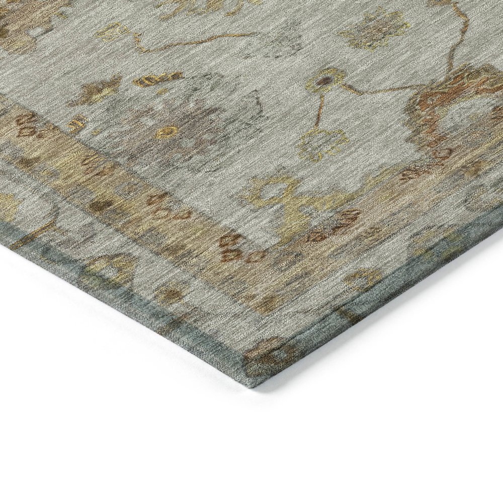 Machine Washable Indoor/Outdoor Chantille ACN2045 Taupe 2'6" x 3'10" Rug. Picture 3