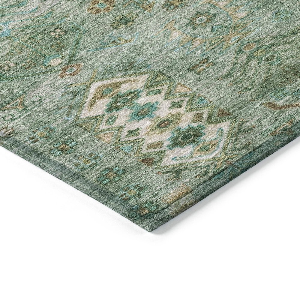 Machine Washable Indoor/Outdoor Chantille ACN2047 Sage 2'6" x 3'10" Rug. Picture 3