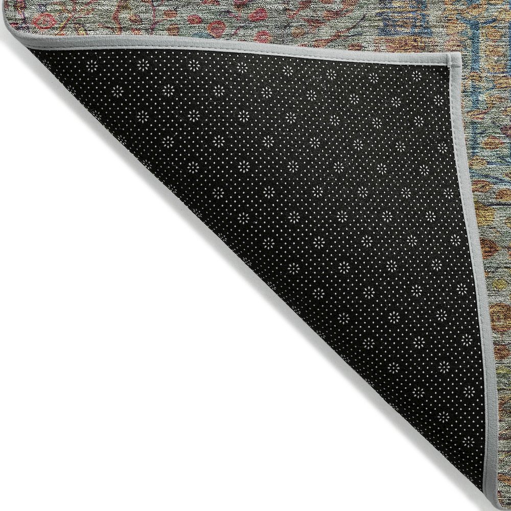 Machine Washable Indoor/Outdoor Chantille ACN2053 Green 2'6" x 3'10" Rug. Picture 2
