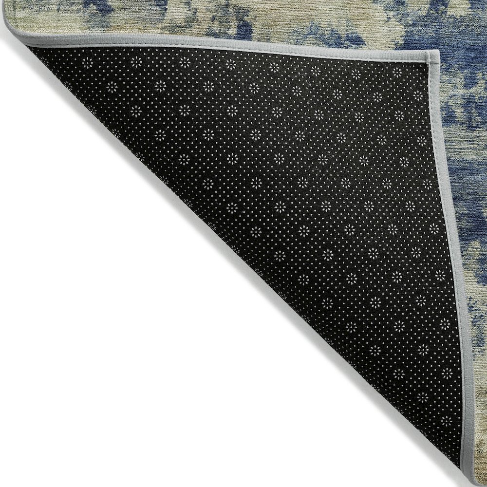Machine Washable Indoor/Outdoor Chantille ACN2066 Navy 2'6" x 3'10" Rug. Picture 2