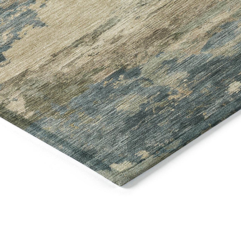 Machine Washable Indoor/Outdoor Chantille ACN2075 Teal 2'6" x 3'10" Rug. Picture 3