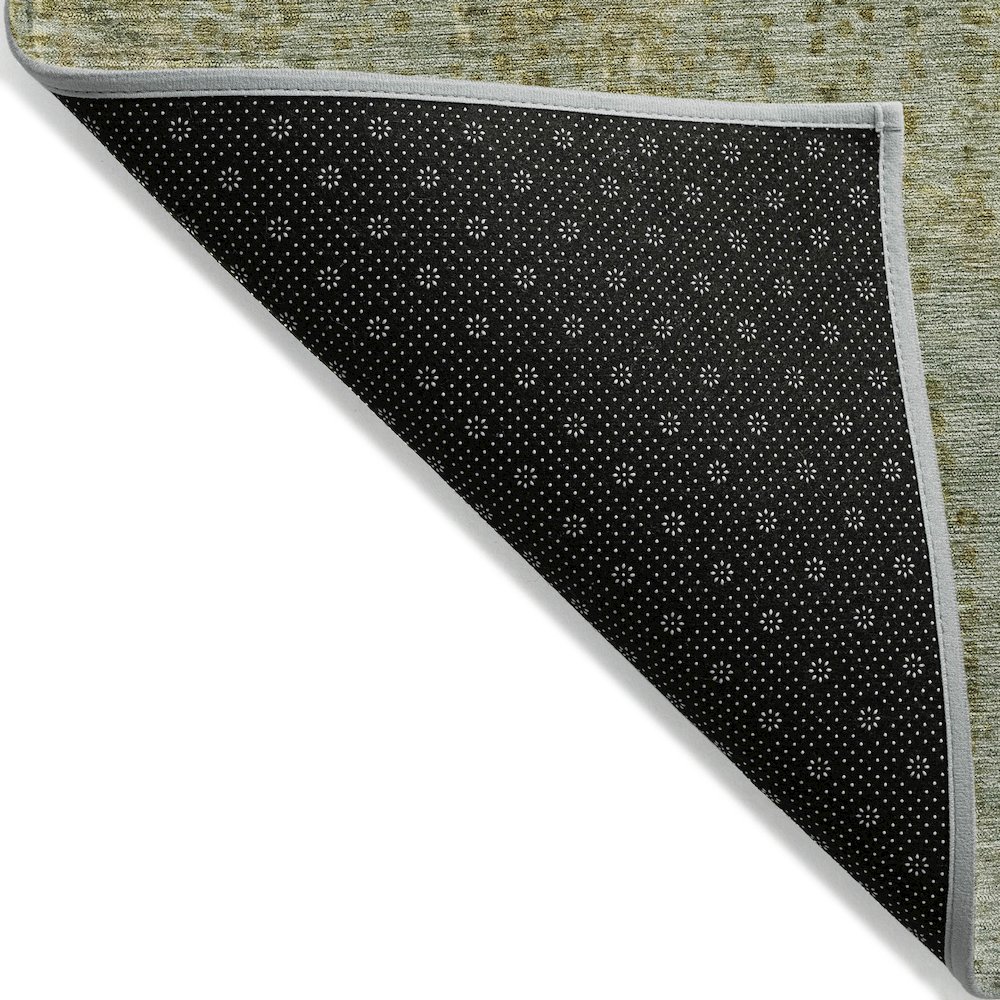 Machine Washable Indoor/Outdoor Chantille ACN2088 Green 2'6" x 3'10" Rug. Picture 2