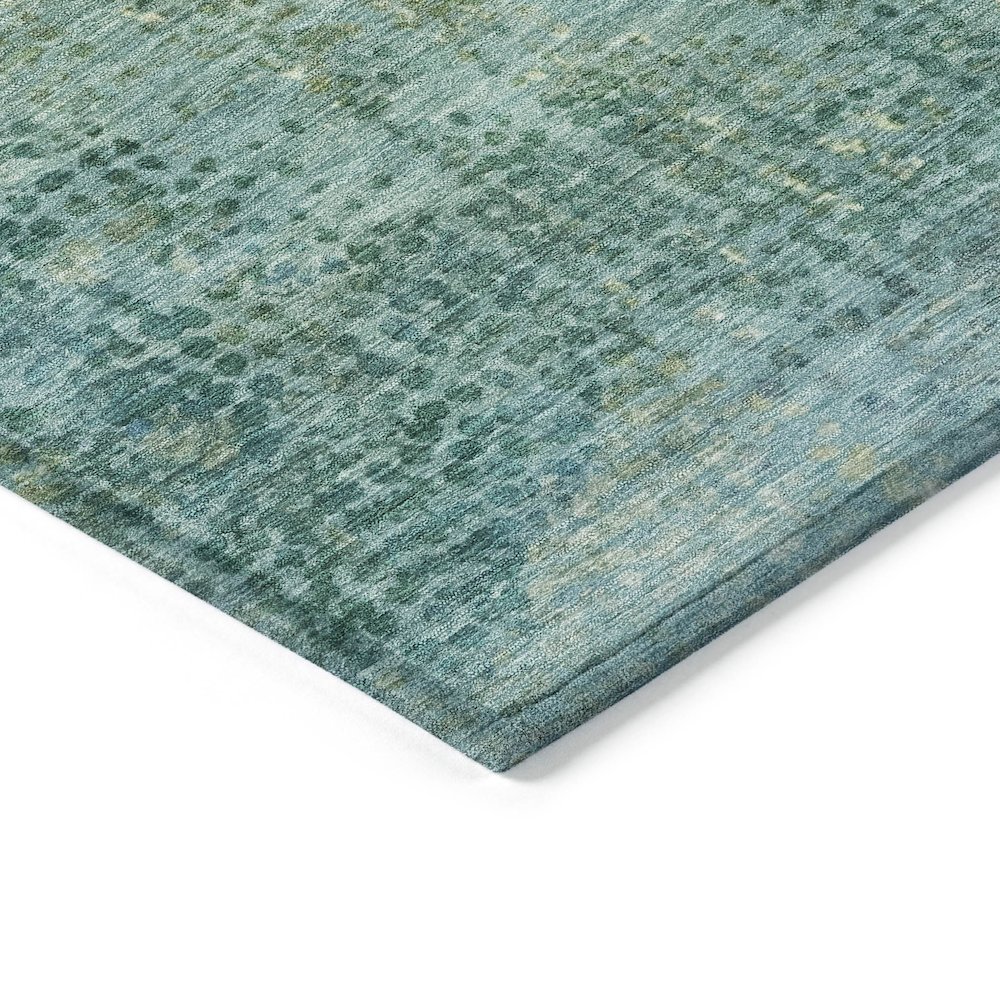 Machine Washable Indoor/Outdoor Chantille ACN2088 Teal 2'6" x 3'10" Rug. Picture 3