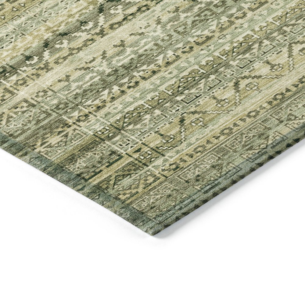 Machine Washable Indoor/Outdoor Chantille ACN2101 Green 2'6" x 3'10" Rug. Picture 3