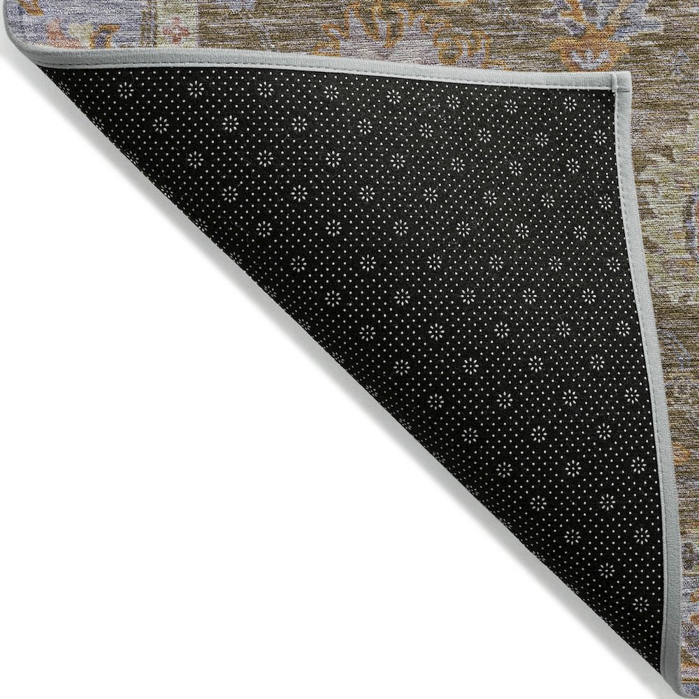 Machine Washable Indoor/Outdoor Chantille ACN2104 Brown 2'6" x 3'10" Rug. Picture 2