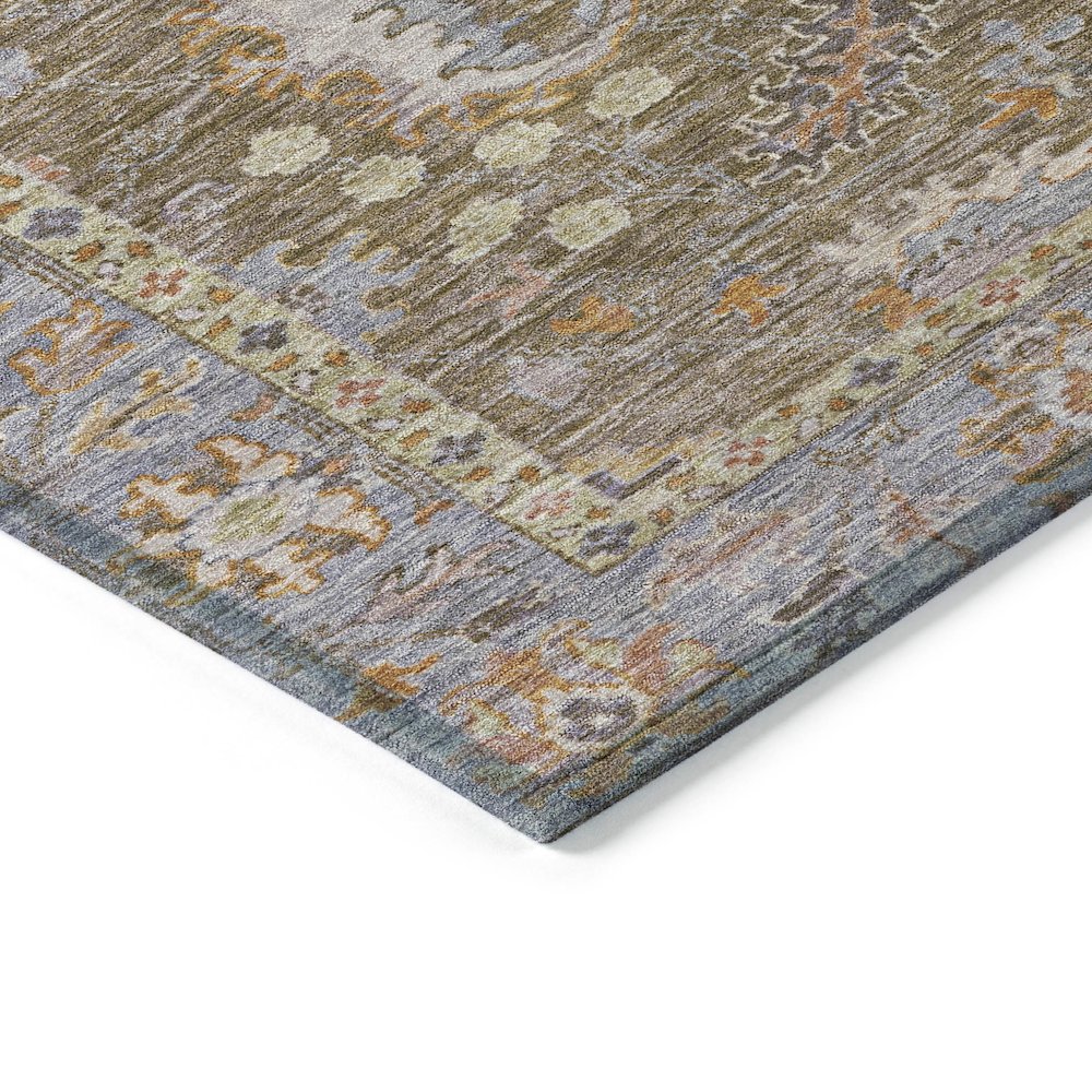 Machine Washable Indoor/Outdoor Chantille ACN2104 Brown 2'6" x 3'10" Rug. Picture 3