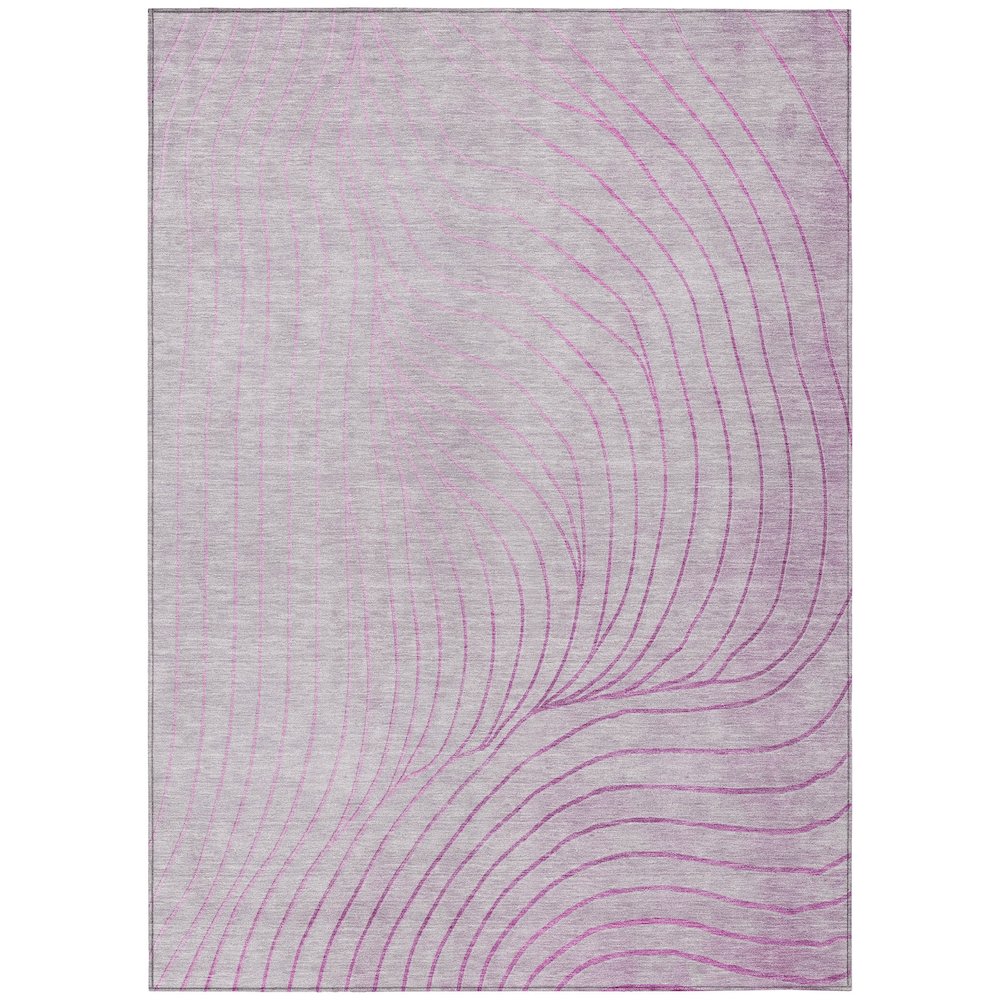 Machine Washable Indoor/Outdoor Chantille ACN2107 Blush 5' x 7'6" Rug. Picture 1