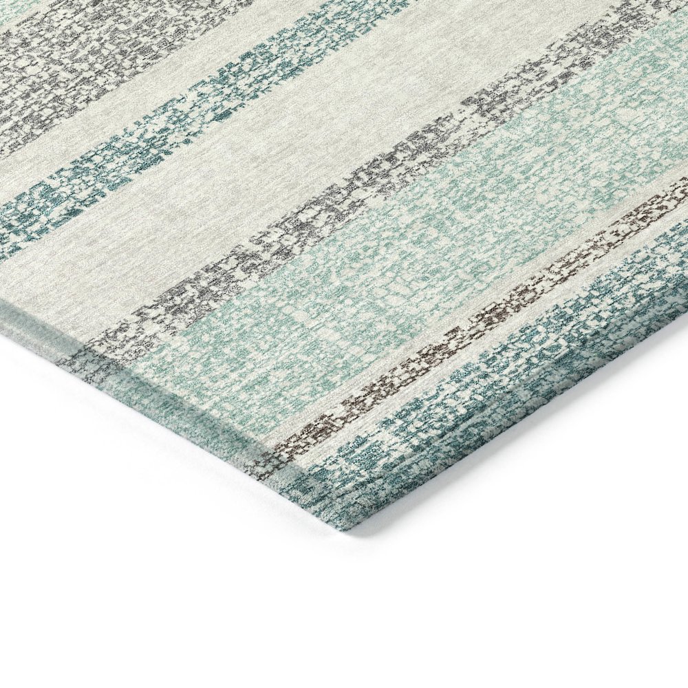 Machine Washable Indoor/Outdoor Chantille ACN2122 Teal 2'6" x 3'10" Rug. Picture 3