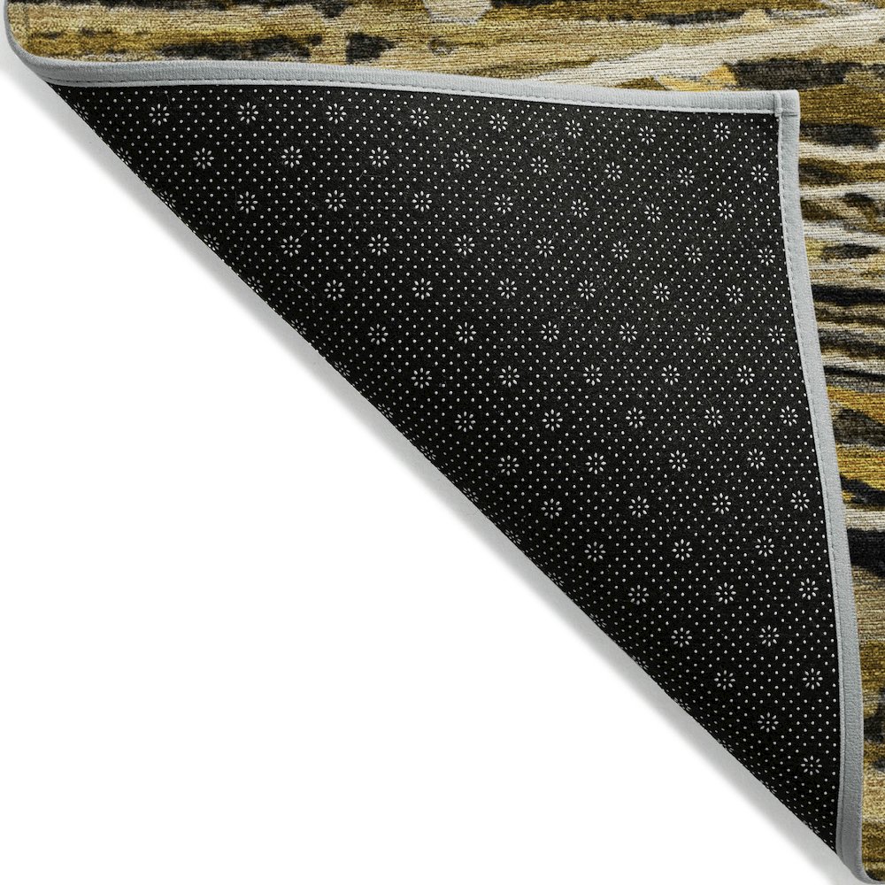 Machine Washable Indoor/Outdoor Chantille ACN2126 Brown 2'6" x 3'10" Rug. Picture 2