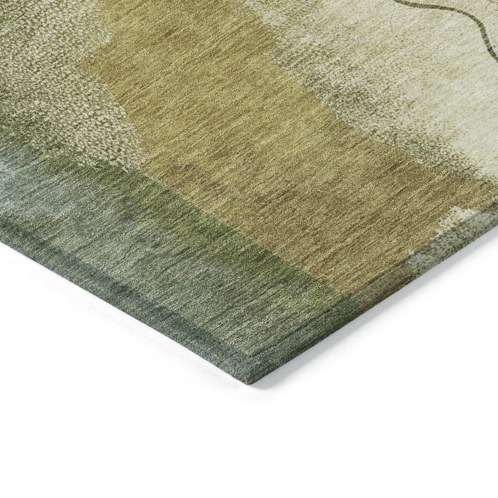 Machine Washable Indoor/Outdoor Chantille ACN2127 Green 2'6" x 3'10" Rug. Picture 3