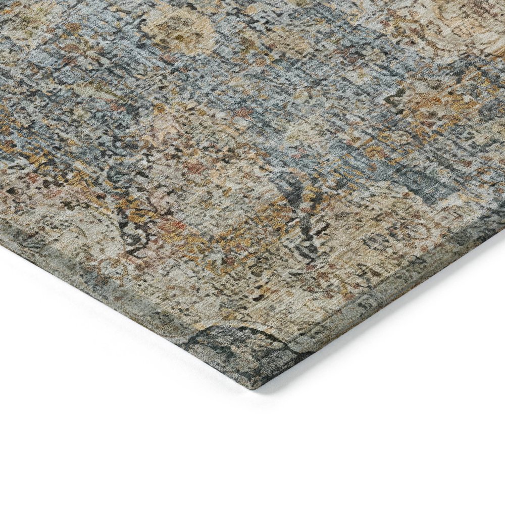 Machine Washable Indoor/Outdoor Chantille ACN2136 Blue 2'6" x 3'10" Rug. Picture 3