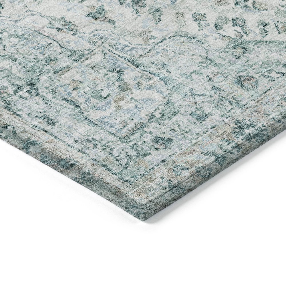 Machine Washable Indoor/Outdoor Chantille ACN2138 Teal 2'6" x 3'10" Rug. Picture 3