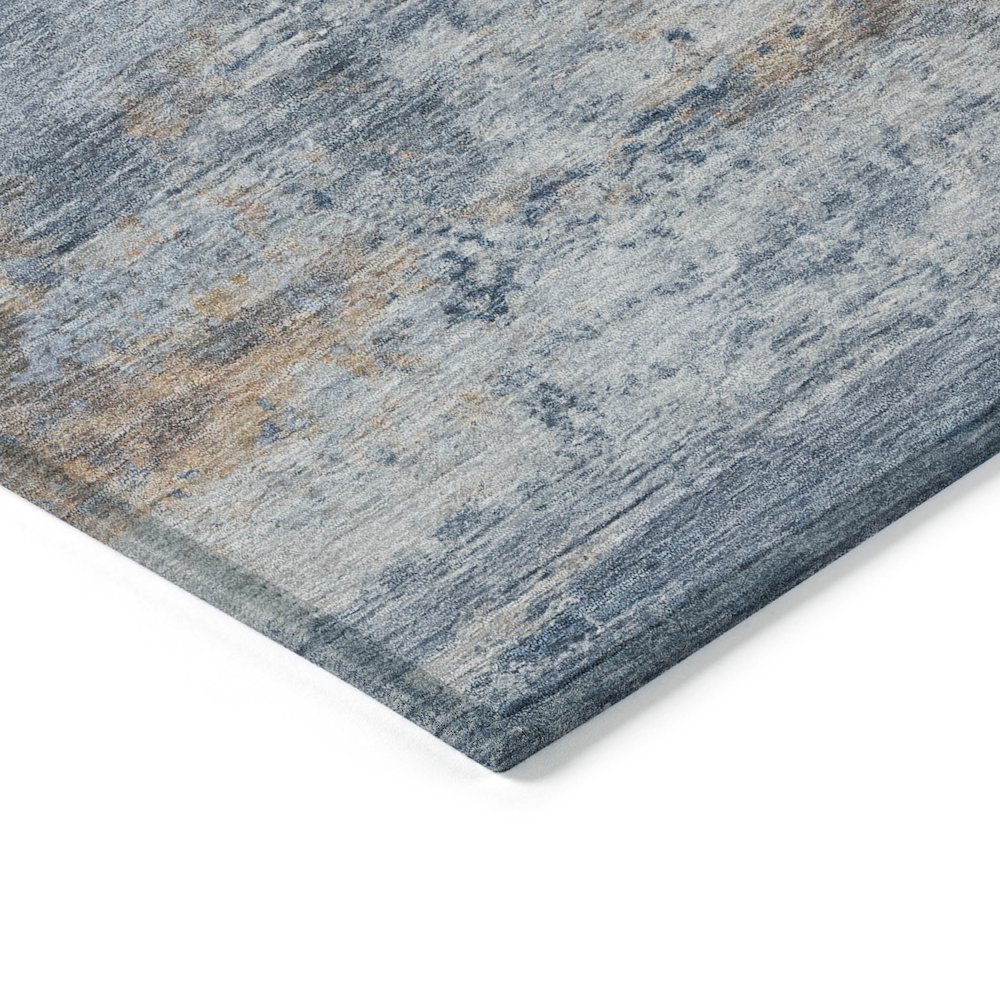 Machine Washable Indoor/Outdoor Chantille ACN2146 Denim 2'6" x 3'10" Rug. Picture 3
