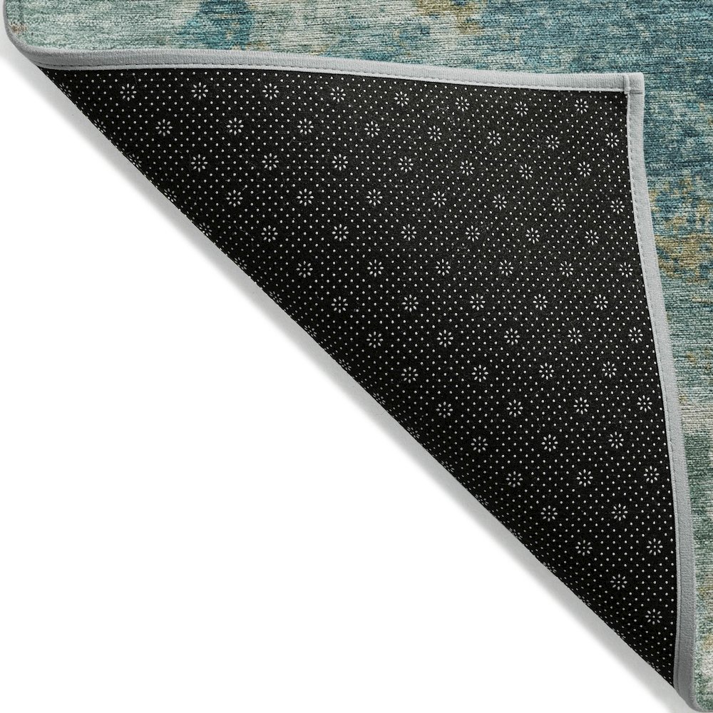 Machine Washable Indoor/Outdoor Chantille ACN2147 Teal 2'6" x 3'10" Rug. Picture 2