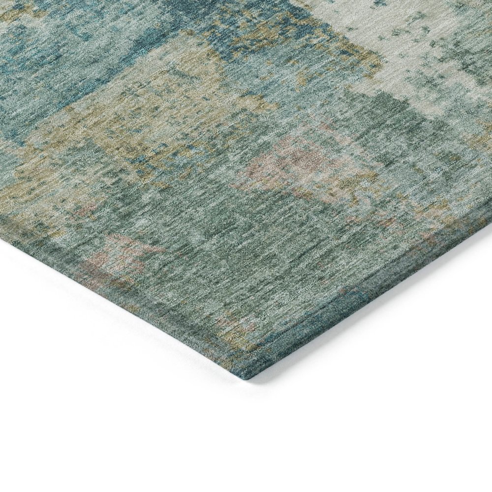 Machine Washable Indoor/Outdoor Chantille ACN2147 Teal 2'6" x 3'10" Rug. Picture 3