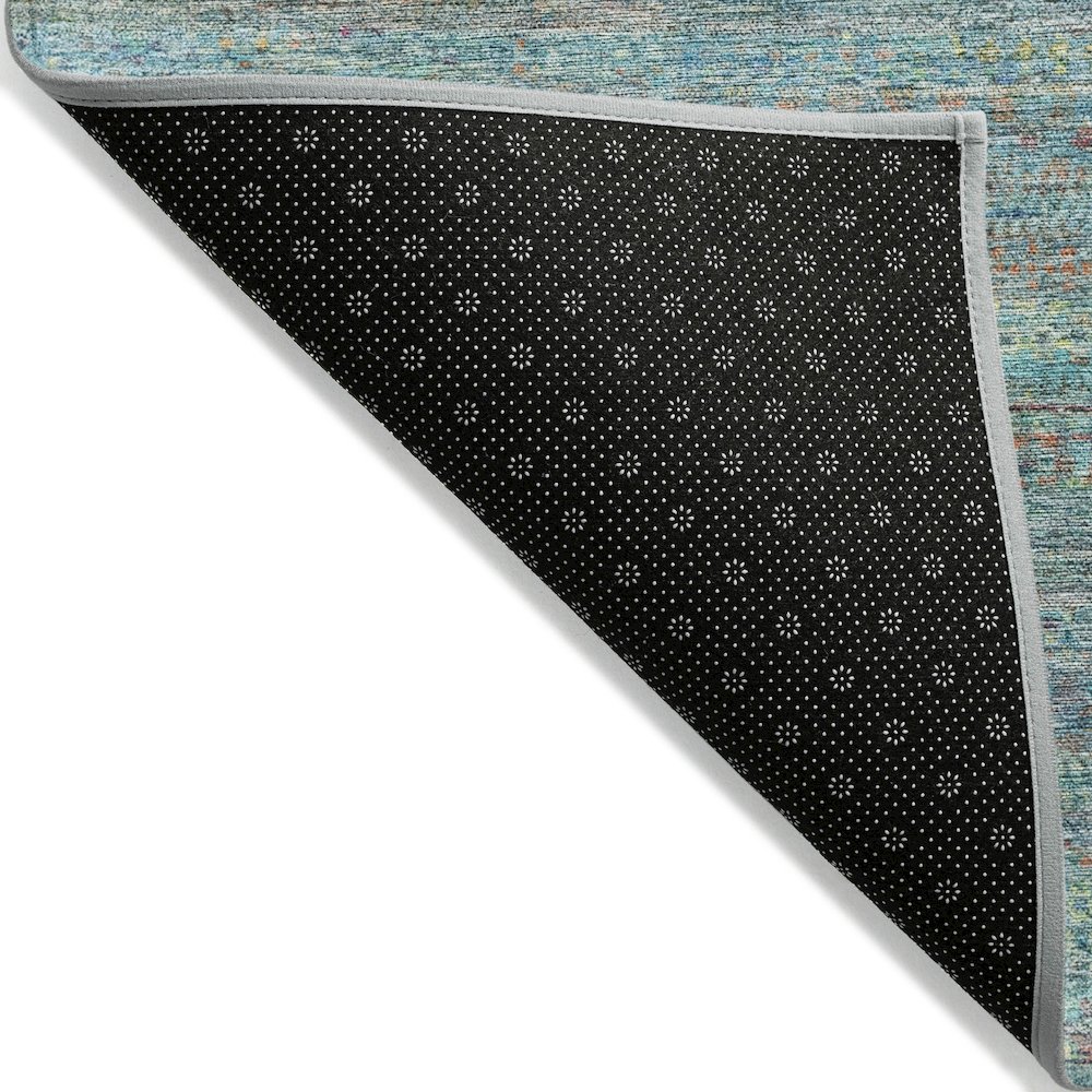 Machine Washable Indoor/Outdoor Chantille ACN2148 Teal 2'6" x 3'10" Rug. Picture 2