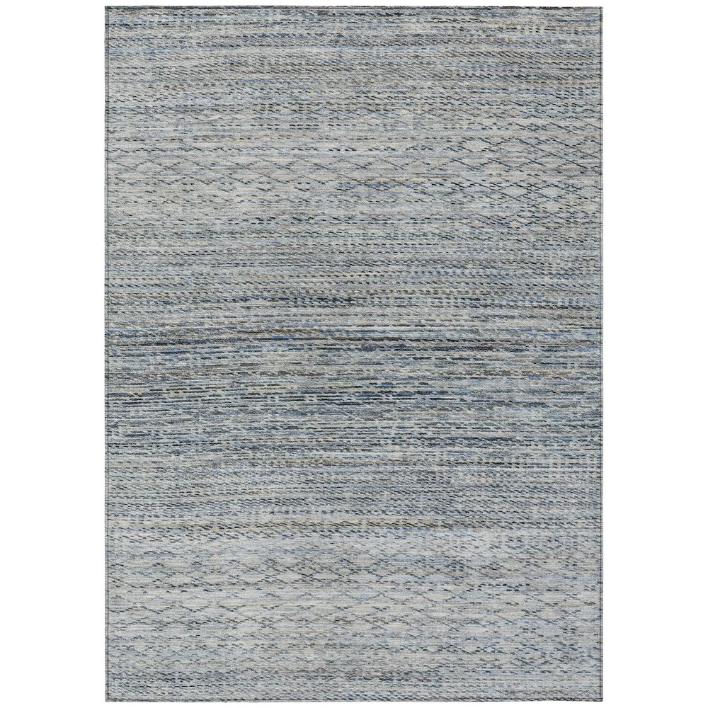 Machine Washable Indoor/Outdoor Chantille ACN2150 Linen 5' x 7'6" Rug. Picture 1