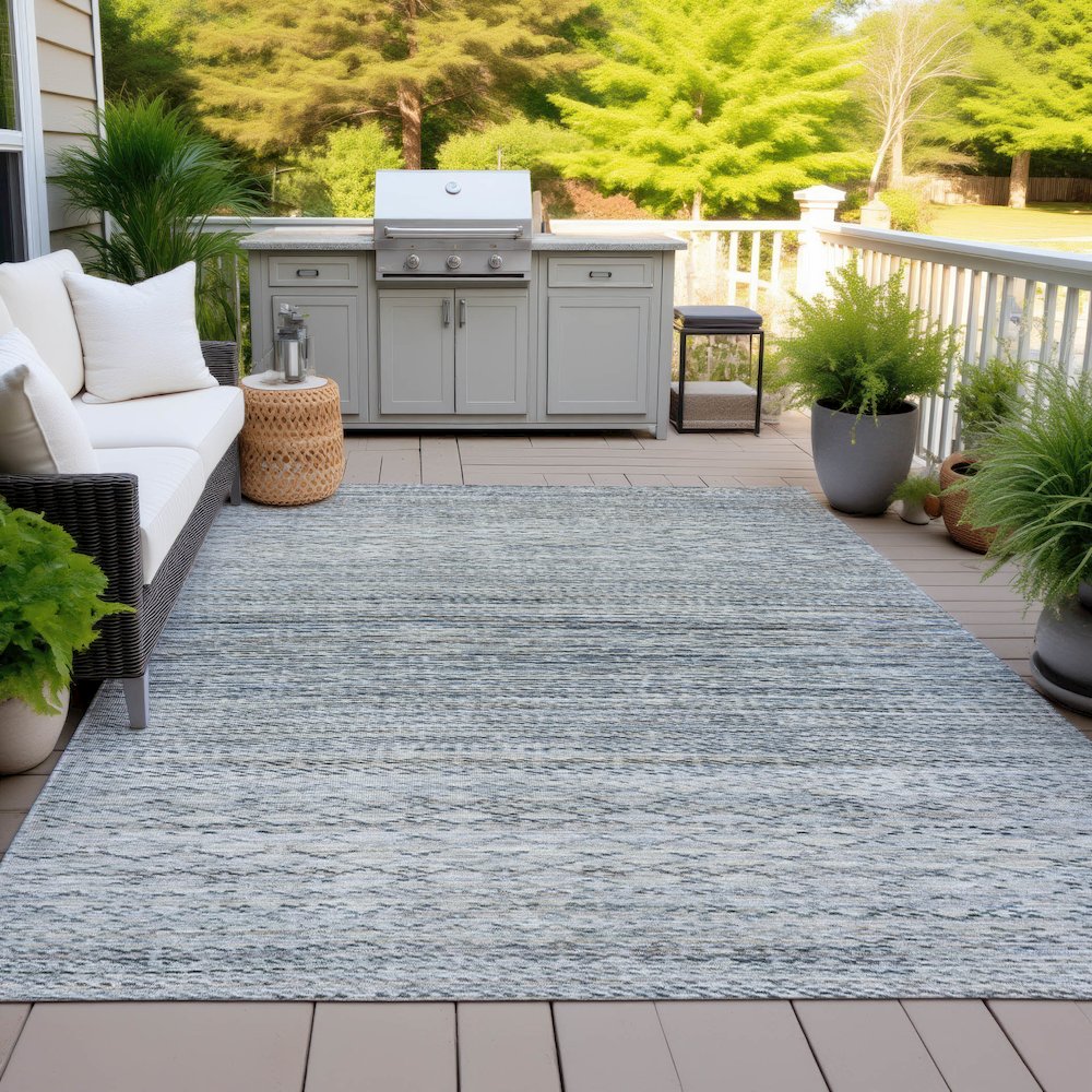 Machine Washable Indoor/Outdoor Chantille ACN2150 Linen 5' x 7'6" Rug. Picture 7