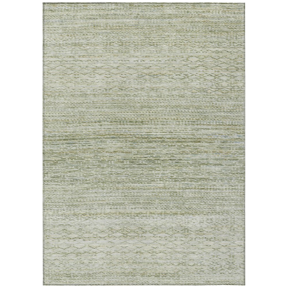 Machine Washable Indoor/Outdoor Chantille ACN2150 Sage 5' x 7'6" Rug. Picture 1