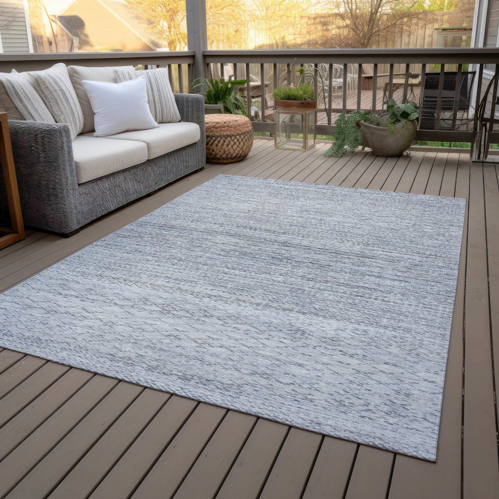 Machine Washable Indoor/Outdoor Chantille ACN2150 Sky 5' x 7'6" Rug. Picture 8