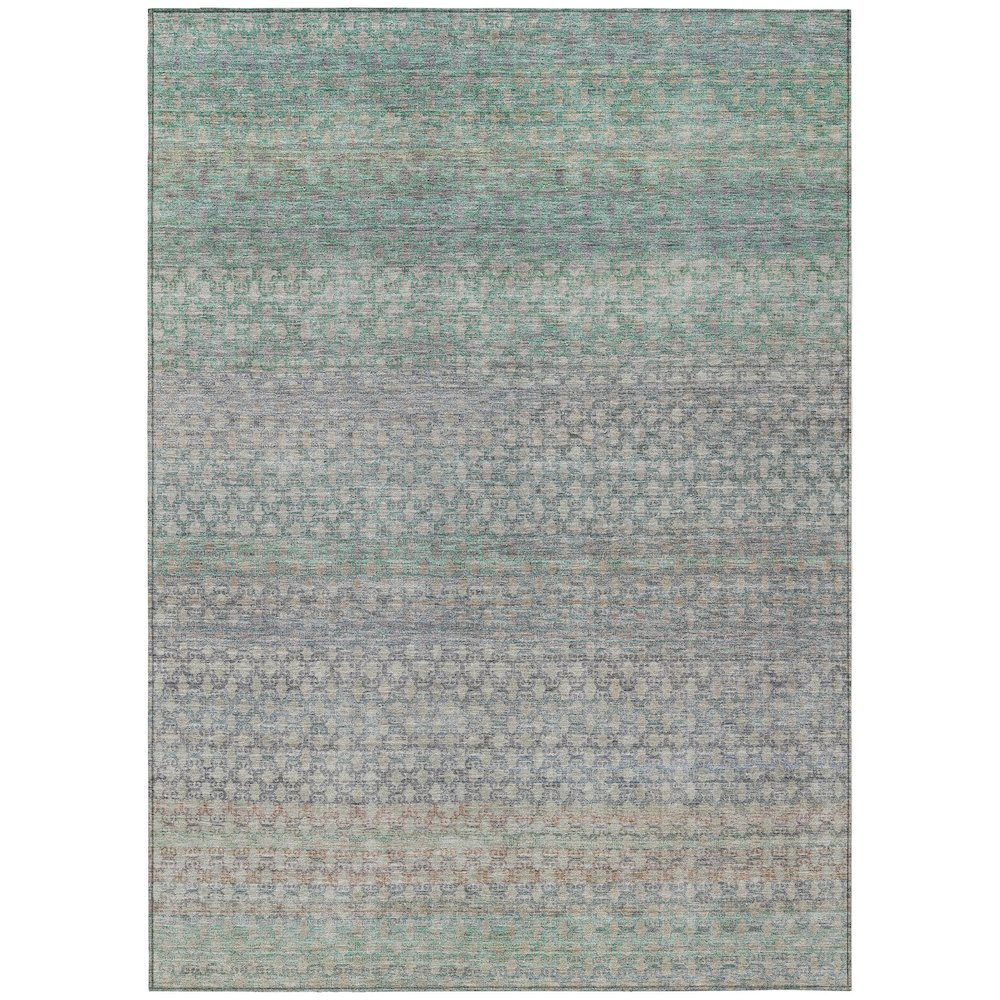 Machine Washable Indoor/Outdoor Chantille ACN2158 Beige 5' x 7'6" Rug. Picture 1