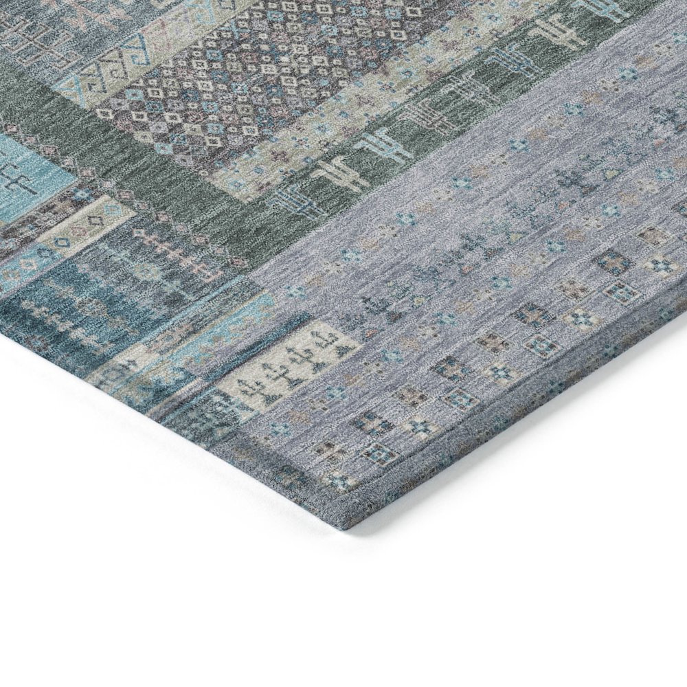 Machine Washable Indoor/Outdoor Chantille ACN2160 Teal 2'6" x 3'10" Rug. Picture 3