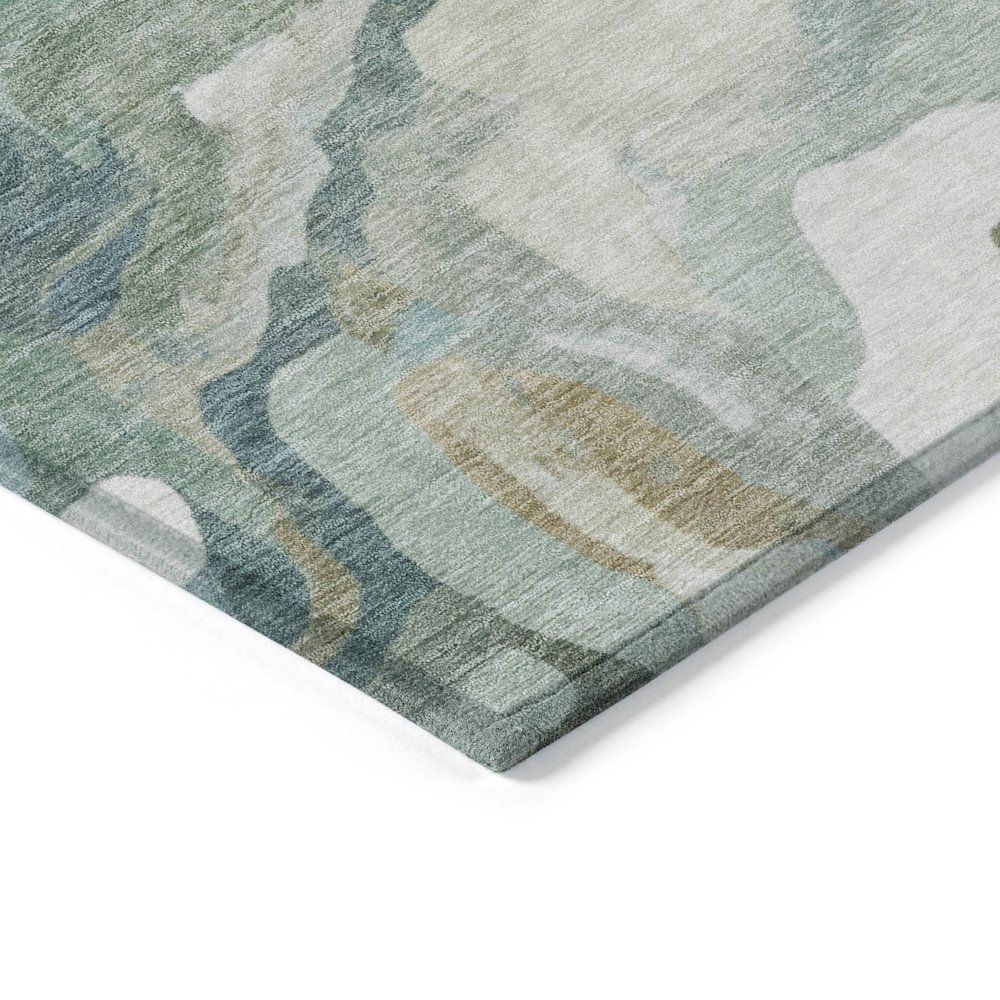 Machine Washable Indoor/Outdoor Chantille ACN2162 Teal 2'6" x 3'10" Rug. Picture 3