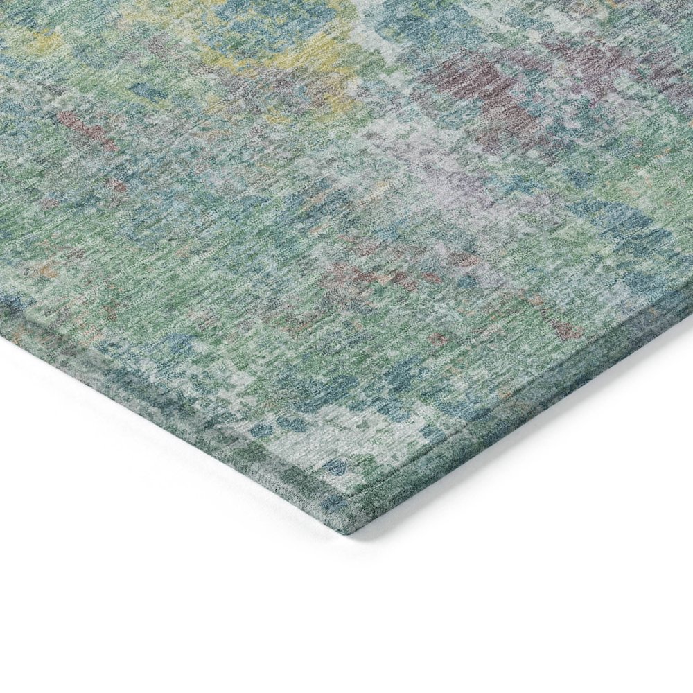 Machine Washable Indoor/Outdoor Chantille ACN2166 Teal 2'6" x 3'10" Rug. Picture 3