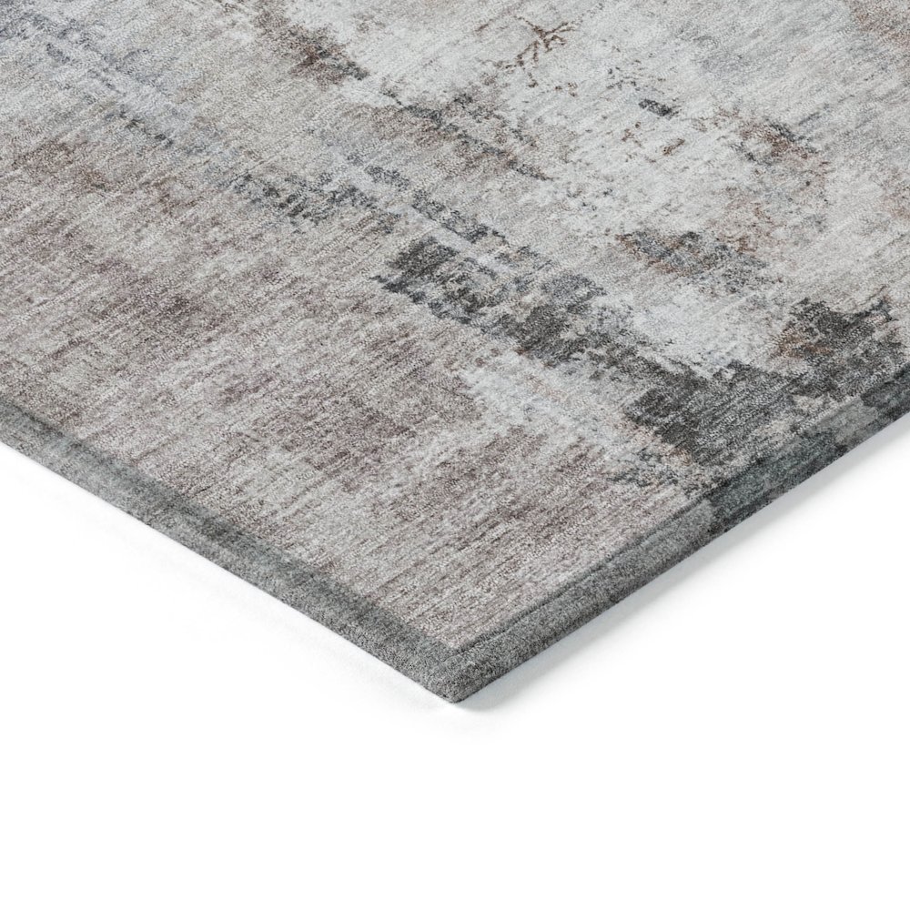 Machine Washable Indoor/Outdoor Chantille ACN2171 Taupe 2'6" x 3'10" Rug. Picture 3