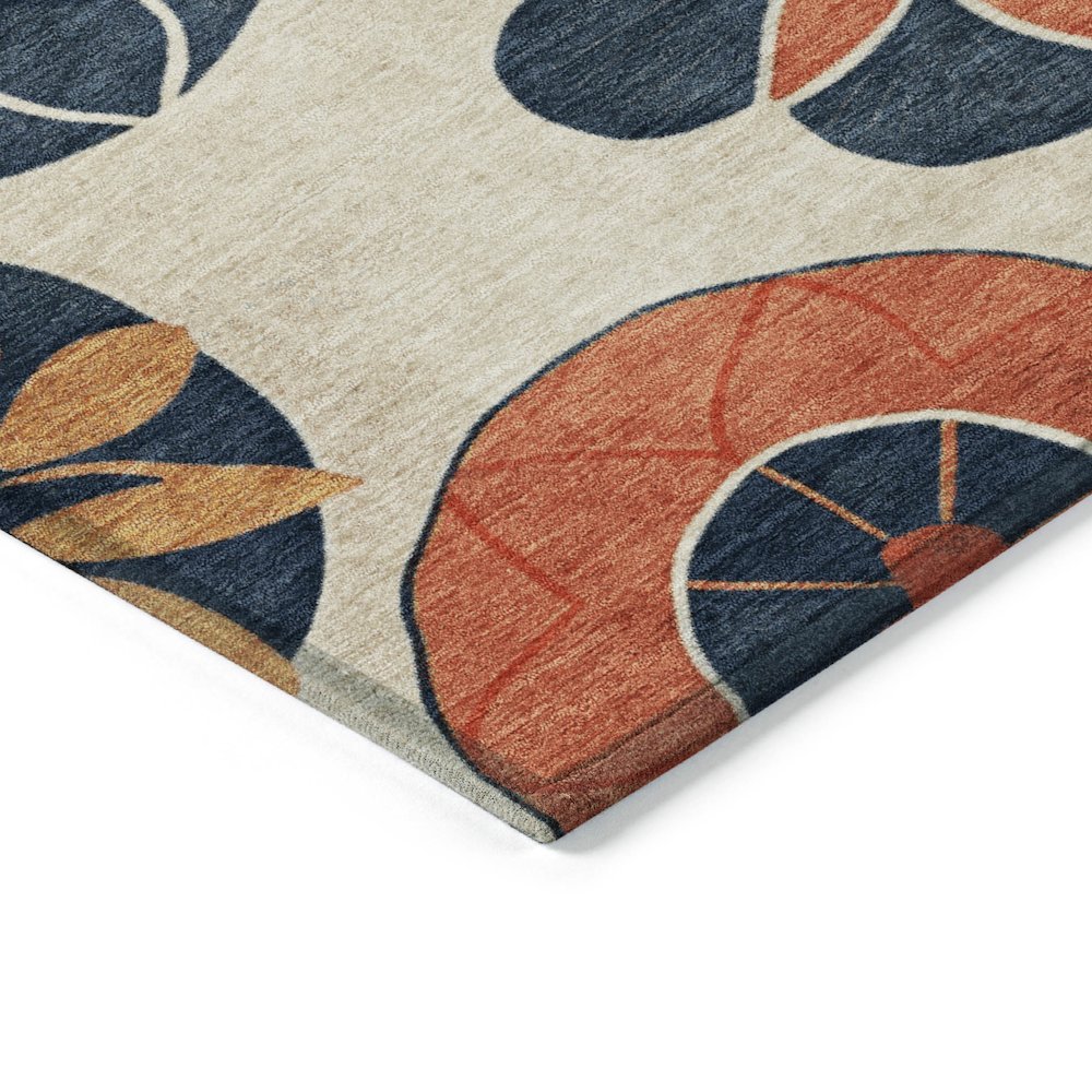 Machine Washable Indoor/Outdoor Chantille ACN2179 Beige 2'6" x 3'10" Rug. Picture 3
